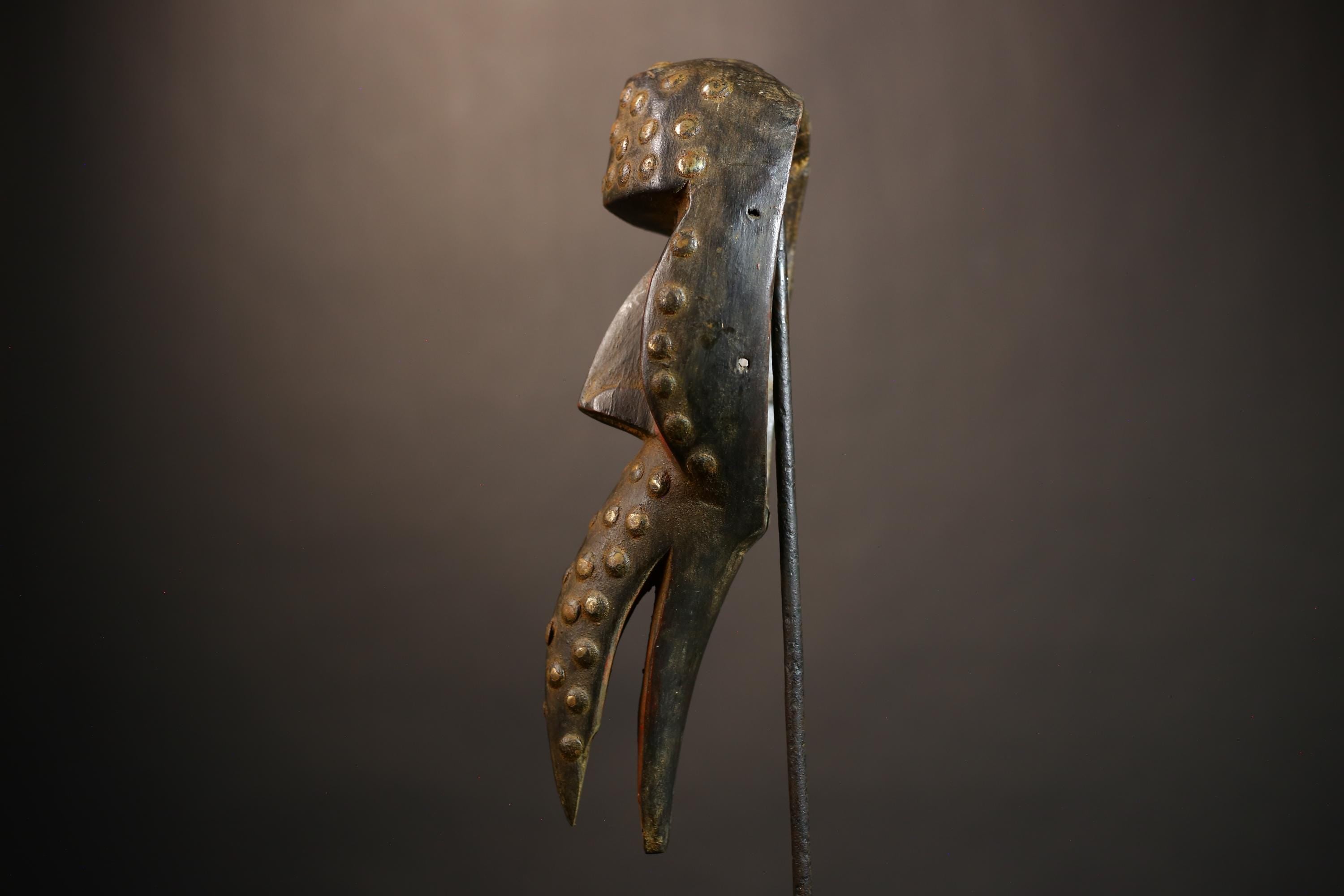 Cubist Dan Bird Man Mask | Early 20th Century Wood Tribal Art | Unique Collectible | Authentic Africa Decor | Vintage Decorative Piece-G4961