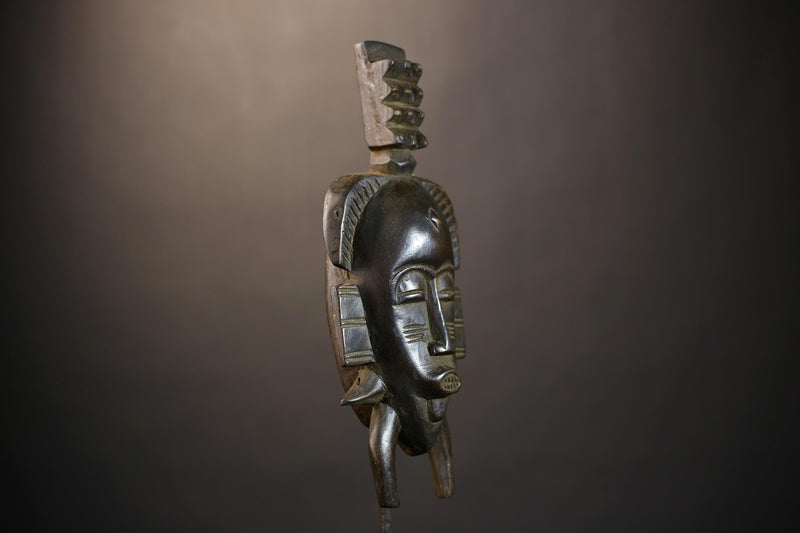 African Senufo Mask | Vintage Kpelie Tribal Art | Exquisite Home Décor Piece | Handcrafted Cultural Accent | Unique African Design-G4825
