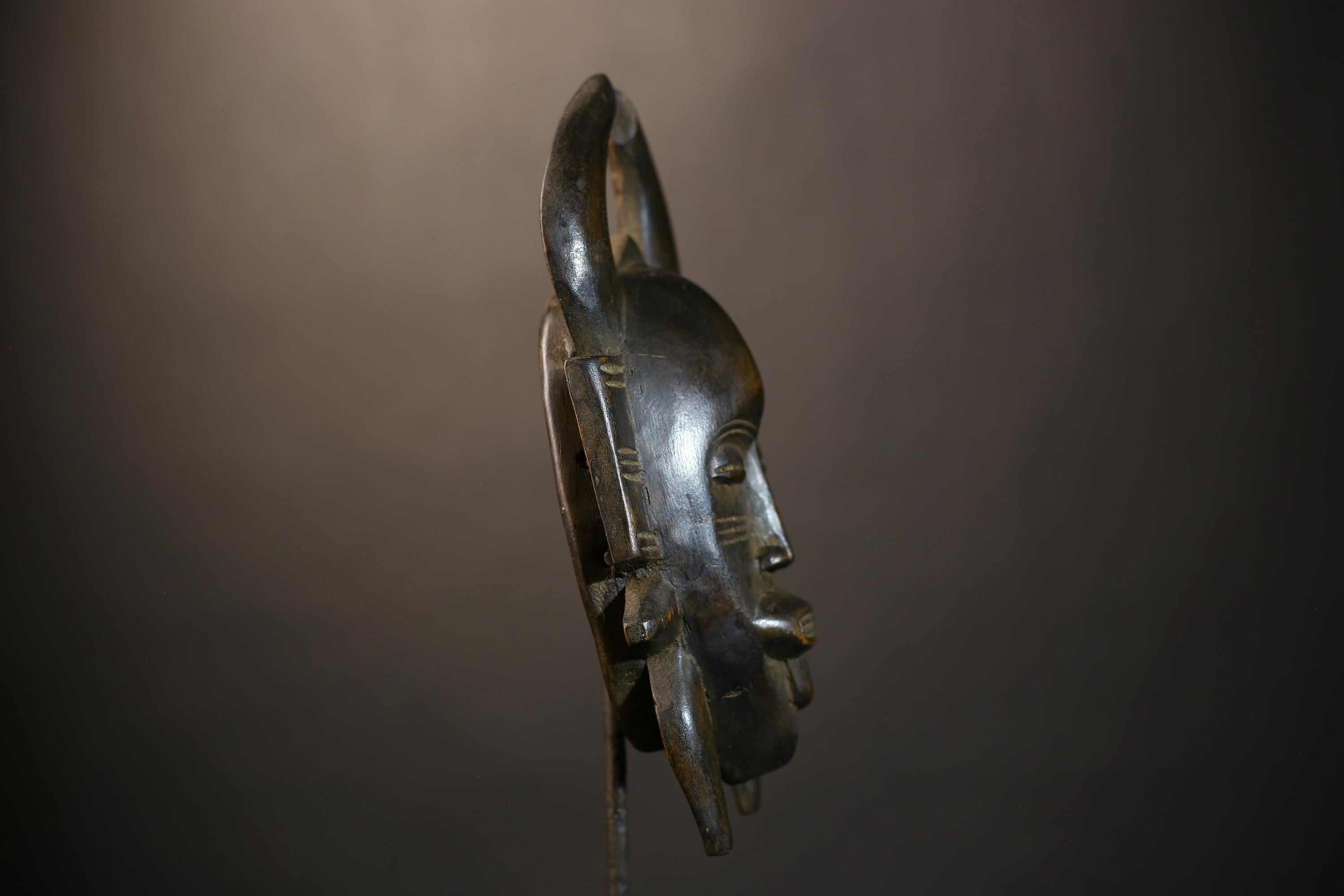 African Senufo Mask | Vintage Kpelie Tribal Art | Unique Cultural Decor | Handcrafted Wall Accent | Authentic African Home Design-G4824