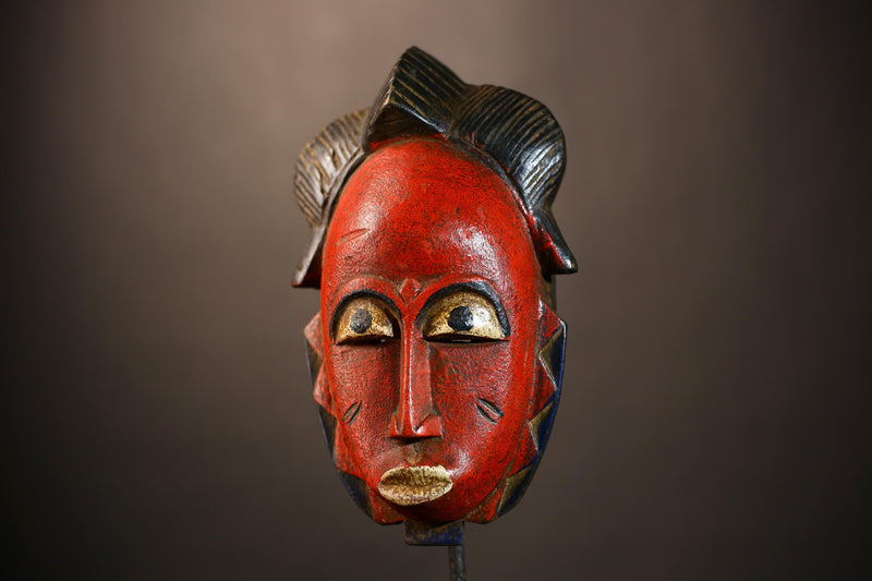 African Mask | Unique Hand-Carved Guro Mask | Africa Wall Hanging | Ethnic Decor | Cultural Art | Artisan Wall Art | Home Accent -G4966