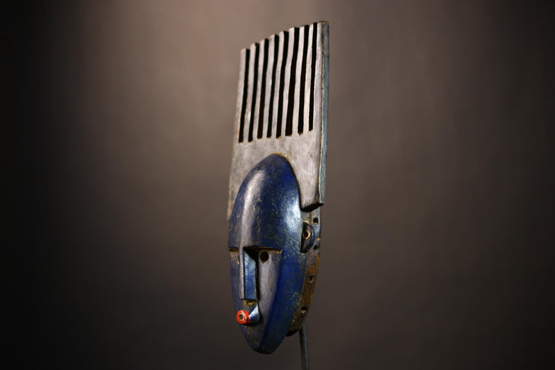 African Vintage Artisan Mask | Traditional Wall Art | Bambara Antique Decor | Unique Cultural Collector's Item-G4978