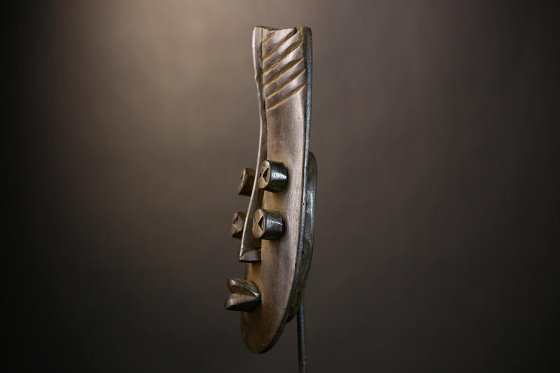 African Grebo Mask Wall Art | Hand Carved Vintage Sculpture | Unique Tribal Decor | Ethnic Home Accent | Artisan Wall Decoration-G4835
