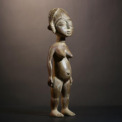 African Kongo Woman Sculpture | Luba Tribal Art | Handcrafted Statue | Authentic African Decor | Ethnic Collectible Figure-G4844