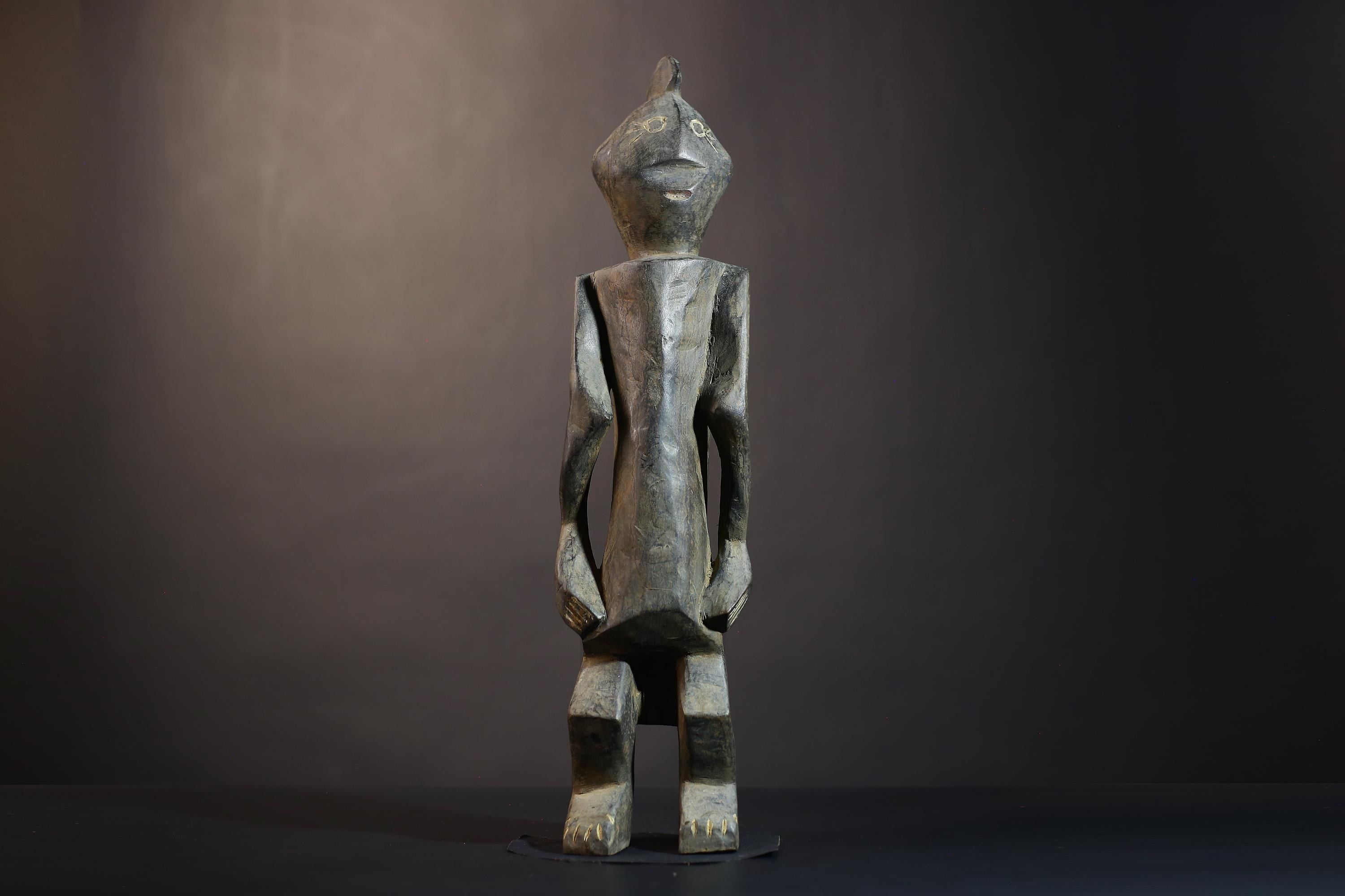African Mumuye Handcrafted Sculpture Figurine for Unique Home Decor | Cultural Art Piece | Ethnic Design Accent-G4855