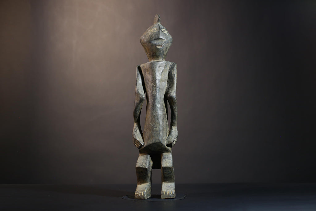 African Mumuye Handcrafted Sculpture Figurine for Unique Home Decor | Cultural Art Piece | Ethnic Design Accent-G4855