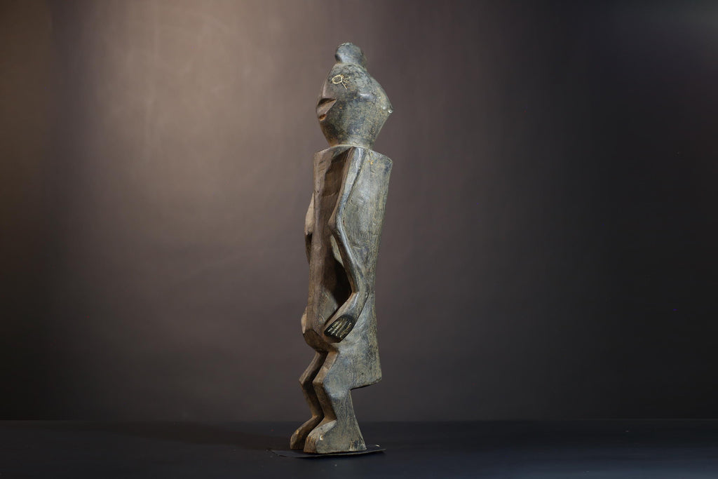 African Mumuye Handcrafted Sculpture Figurine for Unique Home Decor | Cultural Art Piece | Ethnic Design Accent-G4855
