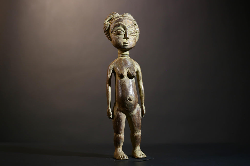 African Authentic Art | Luba | Black Woman Statue | Unique Figurine | African Decor | Tribal Sculpture | Handcrafted | Art Collectible-G4853