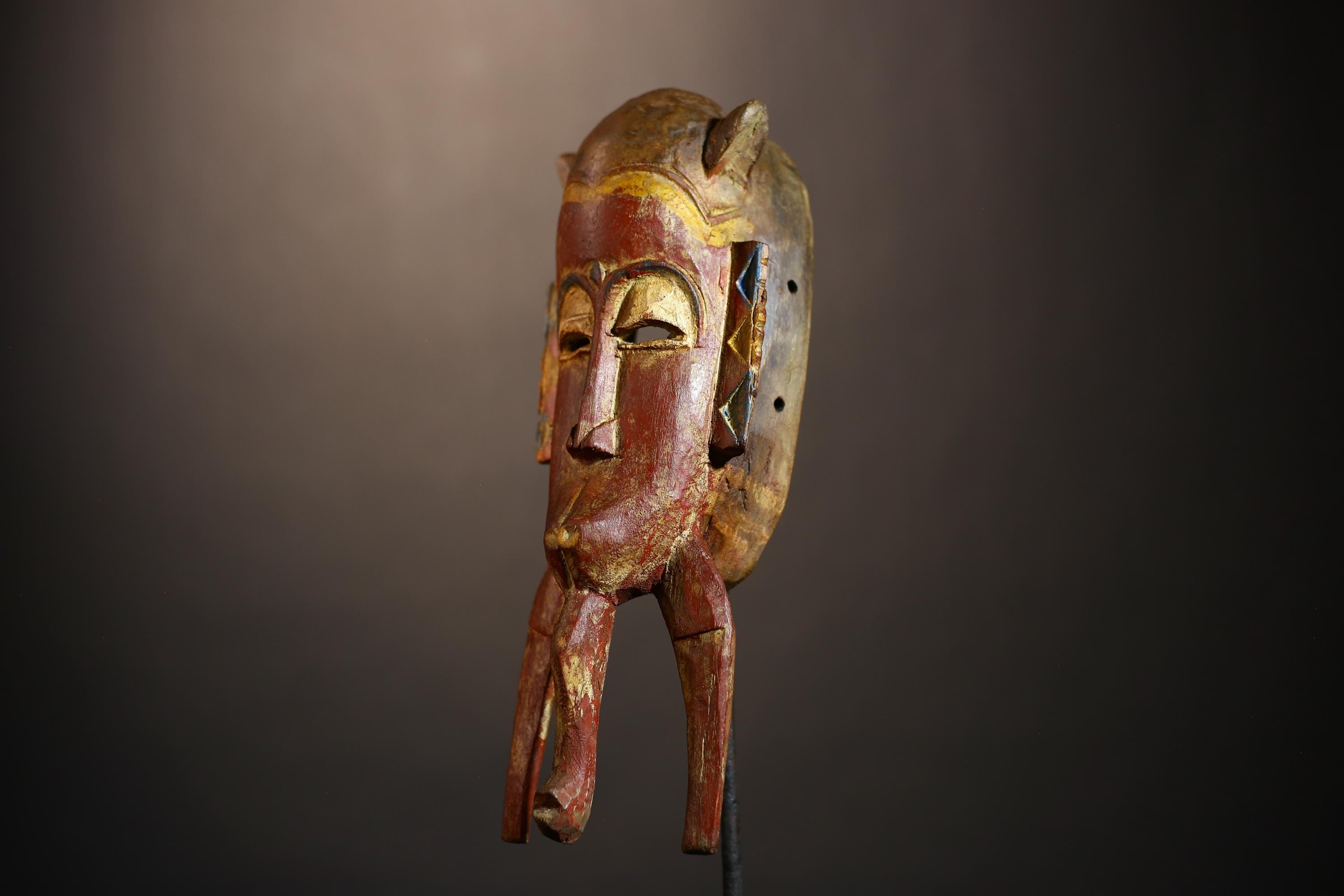 African Art | Vintage Home Decor | Baule Mask Handcrafted | Wooden Tribal Mask | Wall Decor | Handmade African Mask | Ethnic Art Piece-G4860