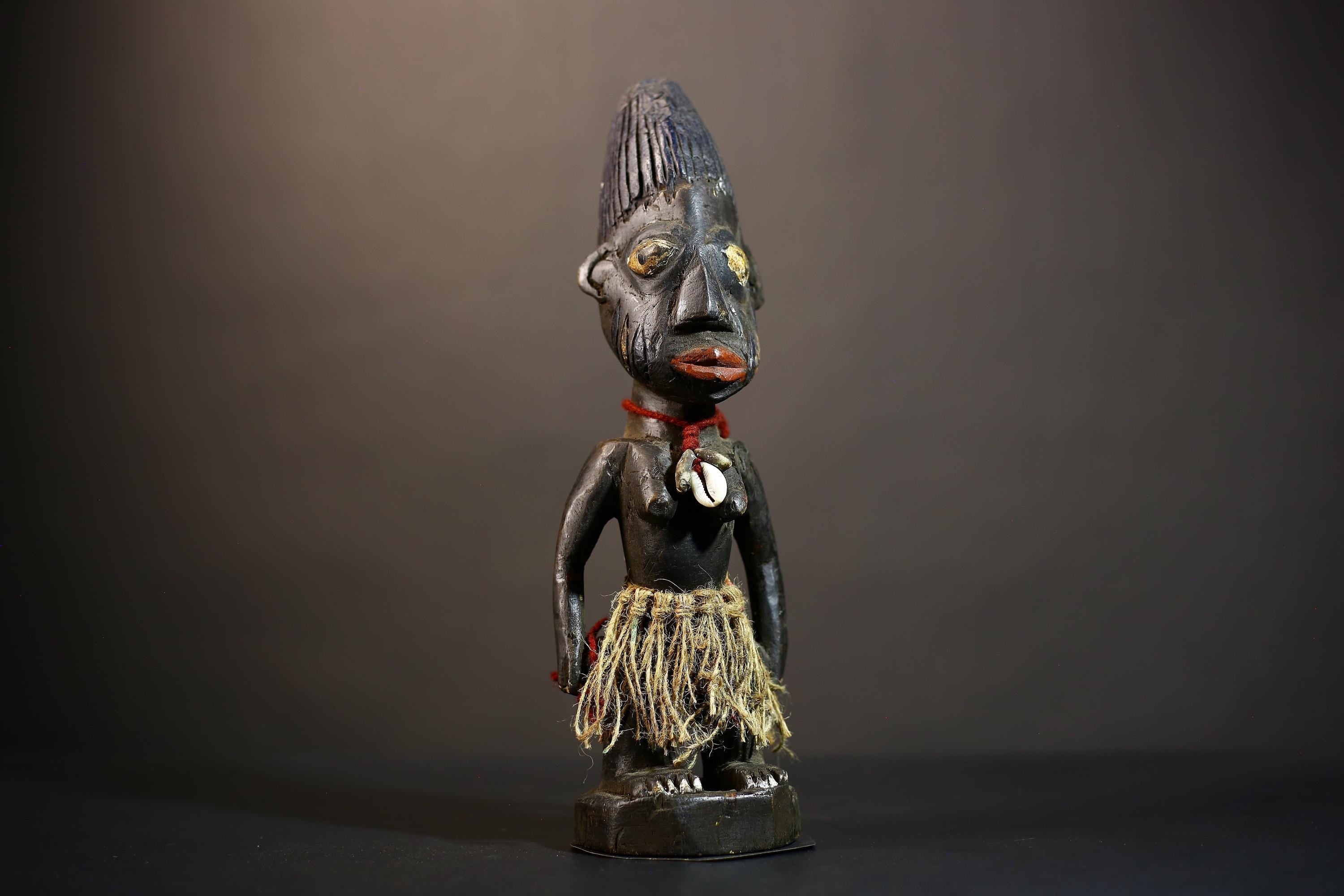 African Yoruba Male Ibeji Figure | Unique Saki Style Art | Oyo Twin Collectible | Handcrafted Cultural Sculpture | Yoruba Decor -G4876