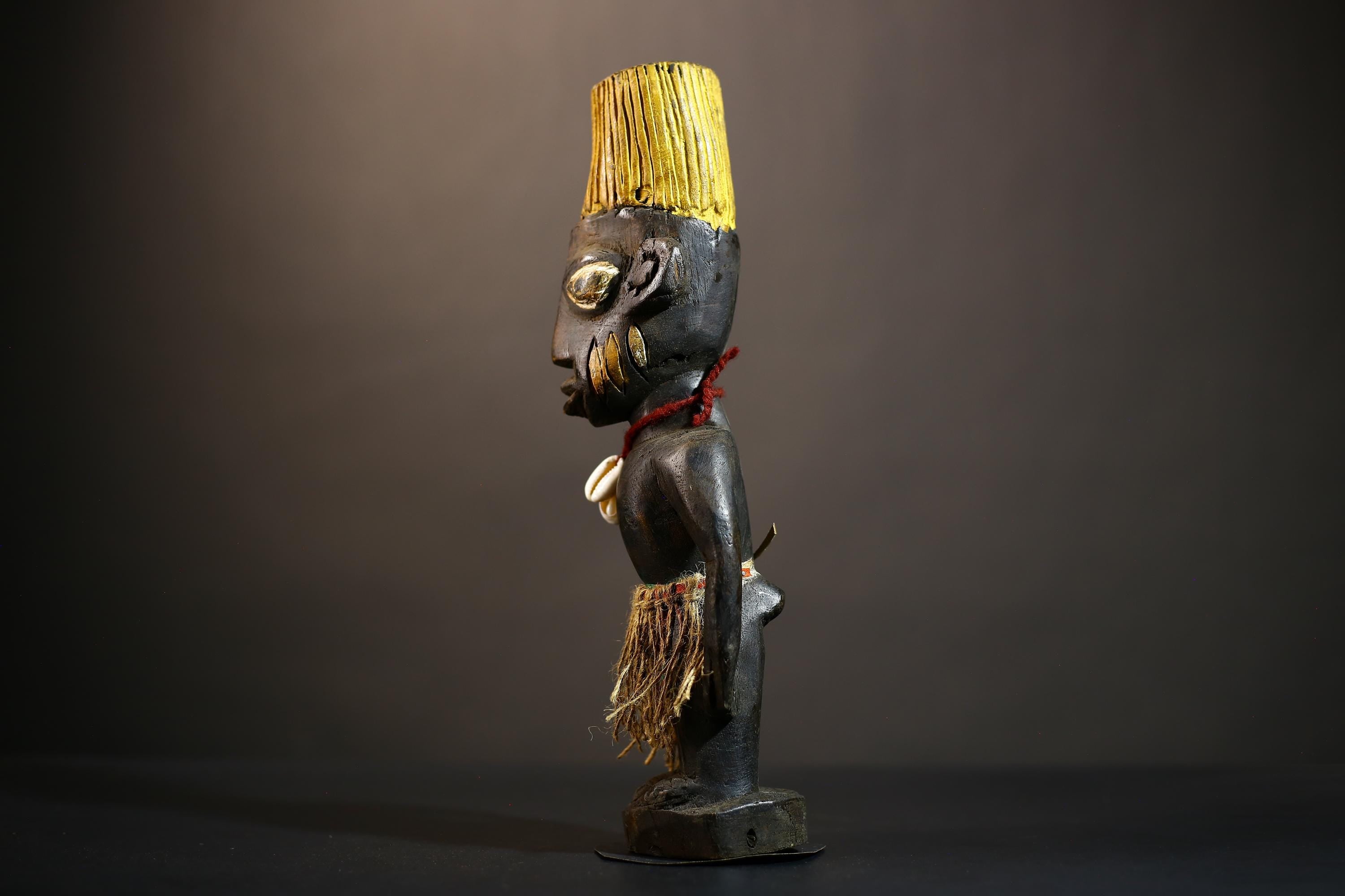 African Yoruba Male Ibeji Twin Figure | Saki Style Oyo Art | Unique Collectible Sculpture | Handmade Nigerian Decor | Yoruba Twins -G4874