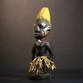 African Yoruba Male Ibeji Twin Figure | Saki Style Oyo Art | Unique Collectible Sculpture | Handmade Nigerian Cultural | Yoruba Twins-G4873