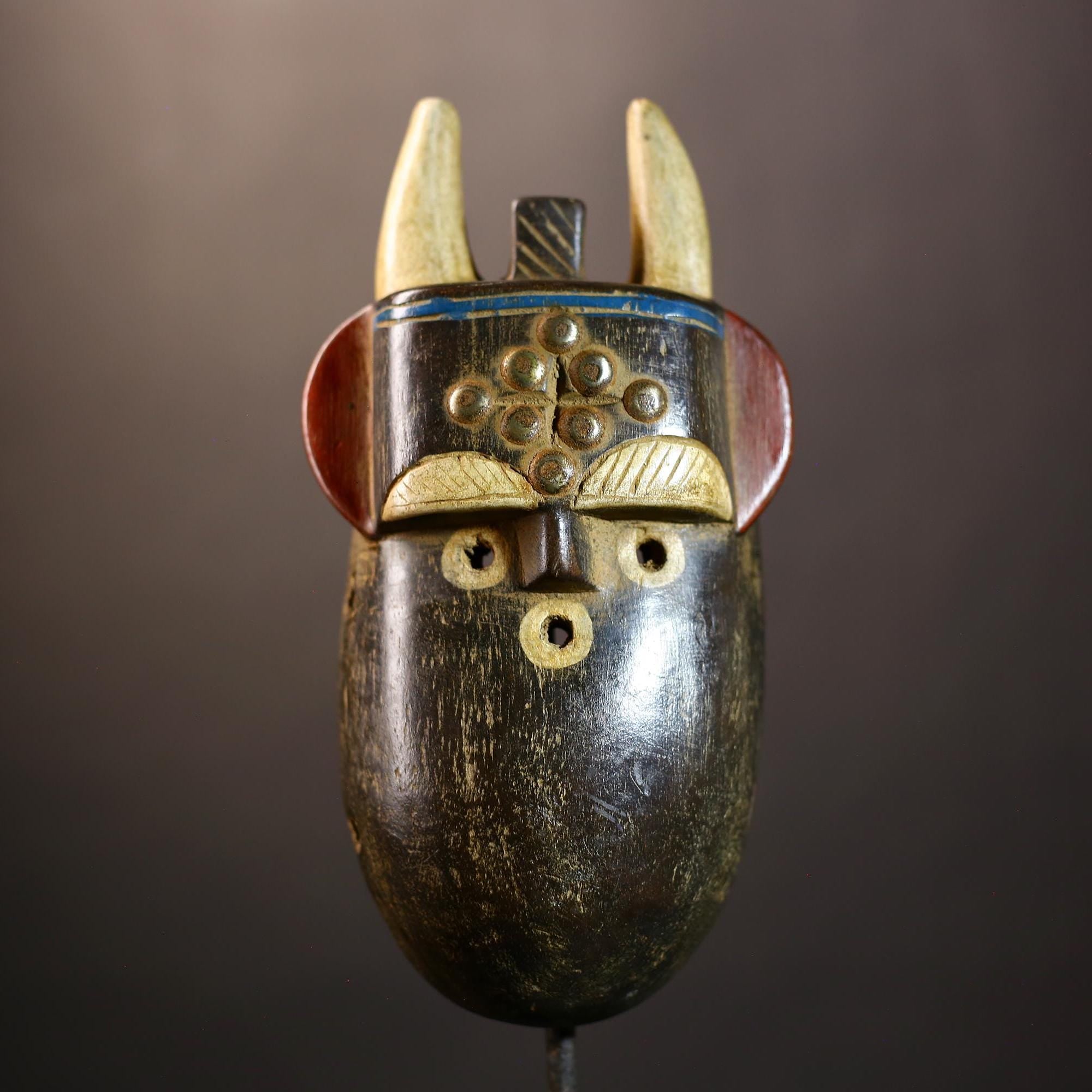 African Toma GURO Mask | Carved Wood Tribal Decor | Unique Home Décor | Authentic Art Piece | Cultural Heritage Decor-G5003