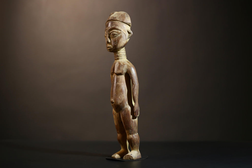 African Yoruba Figure Statue | Handmade Tribal Art from Nigeria | Unique Collectible Decor | Ethnic Culture Masterpiece | Art Piece-G4865