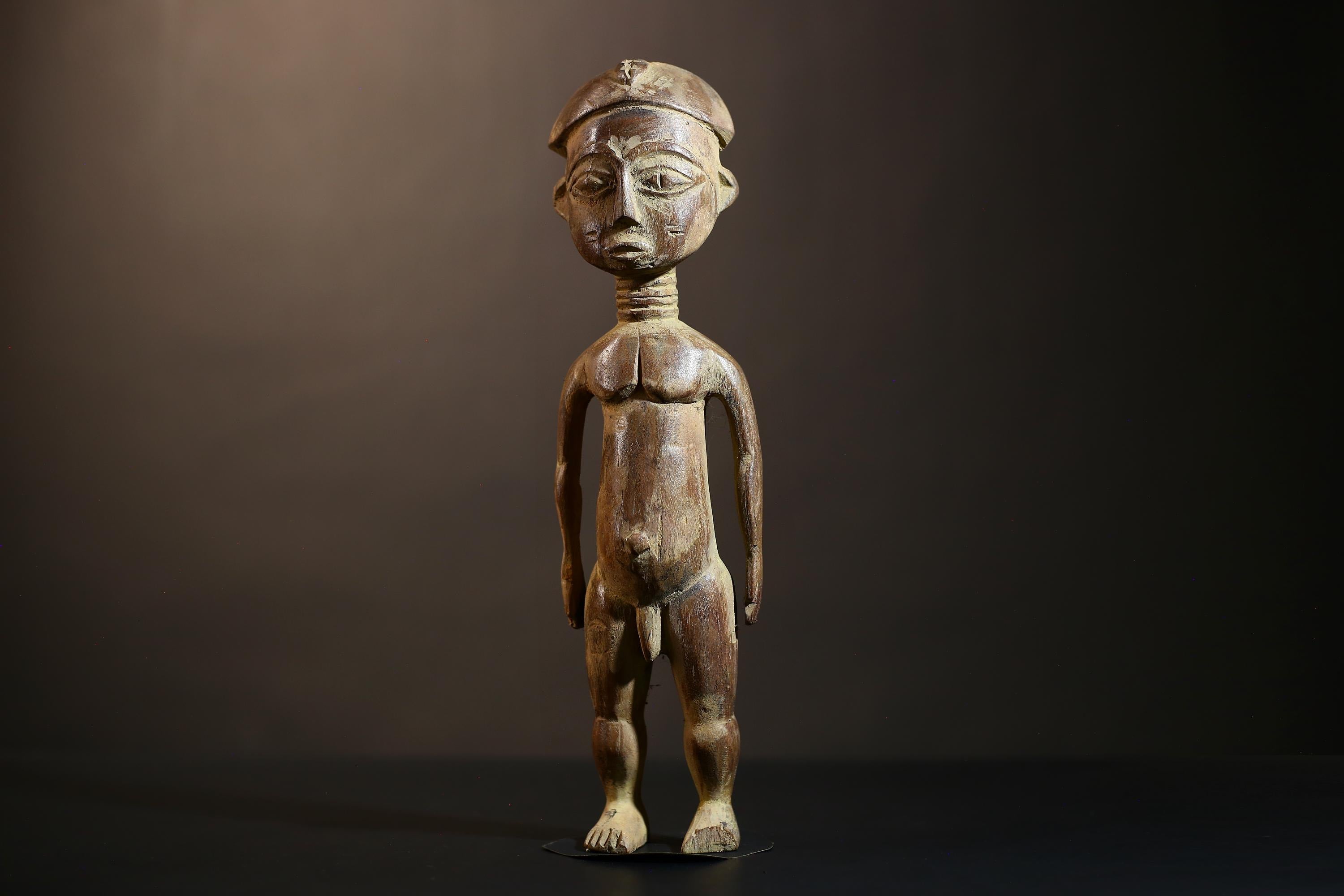 African Yoruba Figure Statue | Handmade Tribal Art from Nigeria | Unique Collectible Decor | Ethnic Culture Masterpiece | Art Piece-G4865