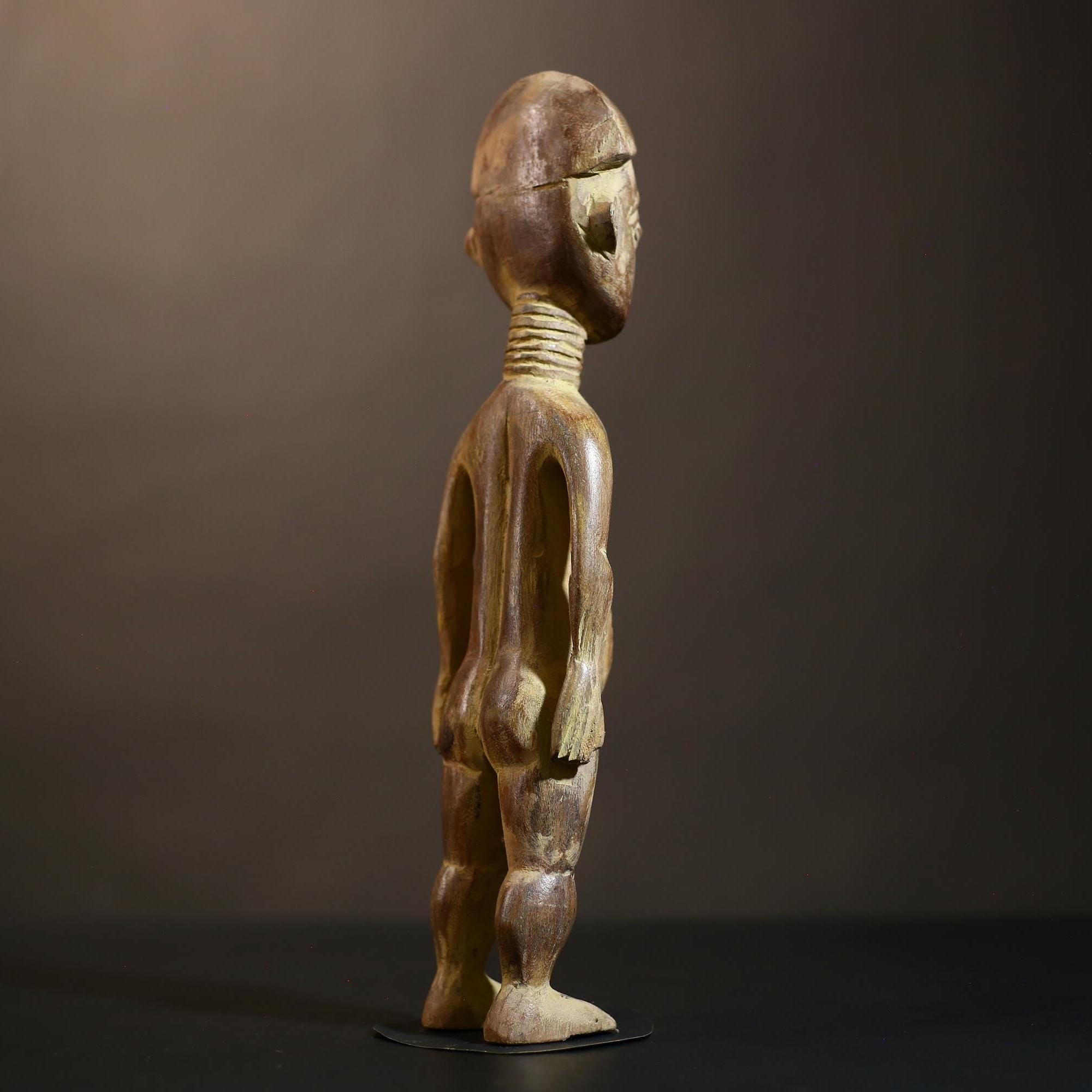 African Yoruba Figure Statue | Handmade Tribal Art from Nigeria | Unique Collectible Decor | Ethnic Culture Masterpiece | Art Piece-G4865