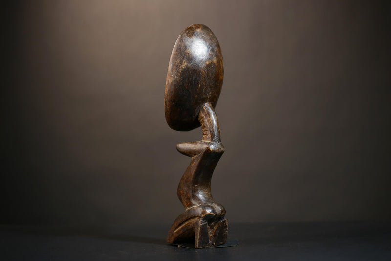African Vintage Handcrafted Statue Art by Dan Tribe | Unique Home Decor | Tribal Sculpture Piece-G4894