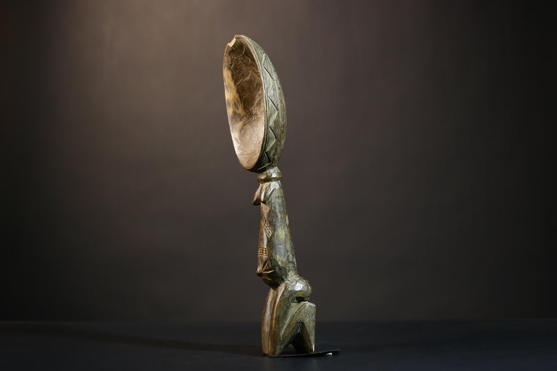 African Art Statue by Dan Tribe | Exquisite Hand-Carved Collectible Piece | Unique Home Decor-G4893