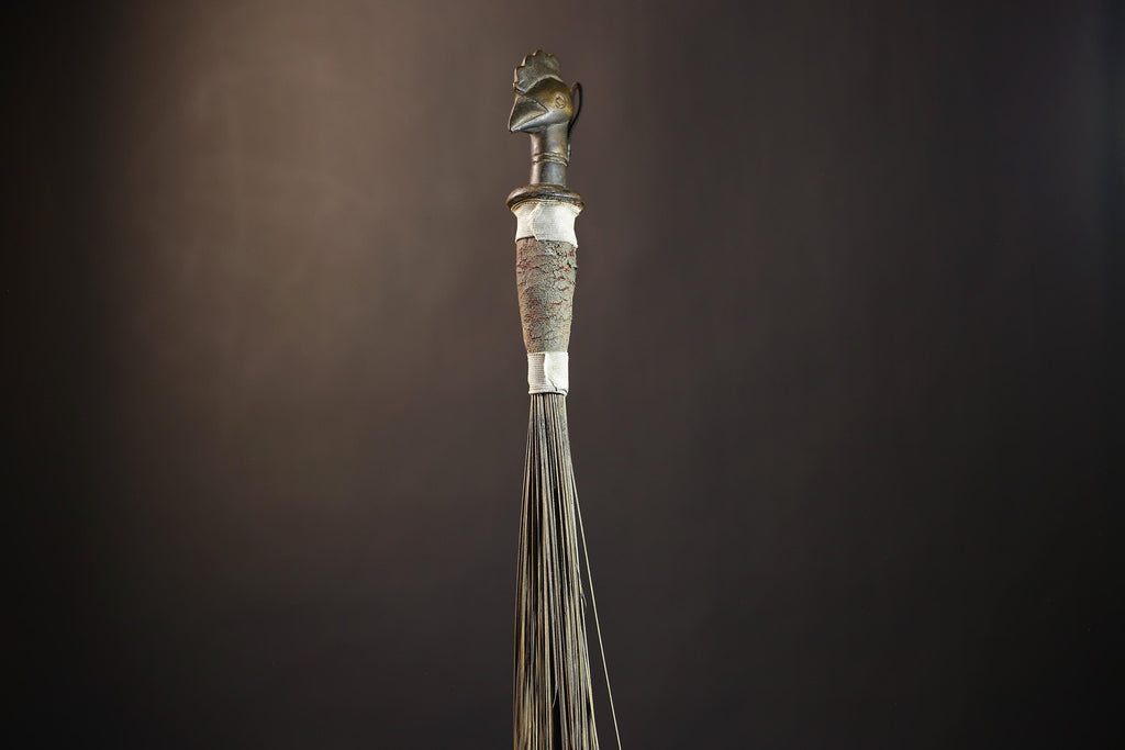 African Handcrafted Fly Whisk | Unique Home Décor | Artisan Craft | Bohemian Style | Eco-Friendly Decor | Cultural Gifts | Designs-G4892