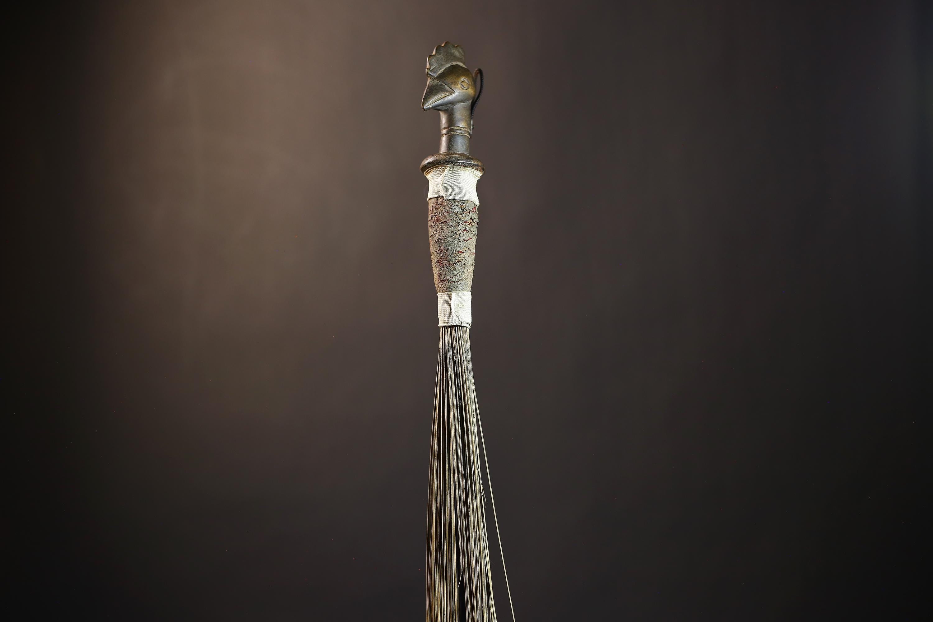 African Handcrafted Fly Whisk | Unique Home Décor | Artisan Craft | Bohemian Style | Eco-Friendly Decor | Cultural Gifts | Designs-G4892