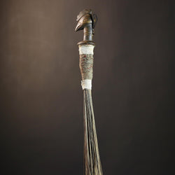 African Handcrafted Fly Whisk | Unique Home Décor | Artisan Craft | Bohemian Style | Eco-Friendly Decor | Cultural Gifts | Designs-G4892