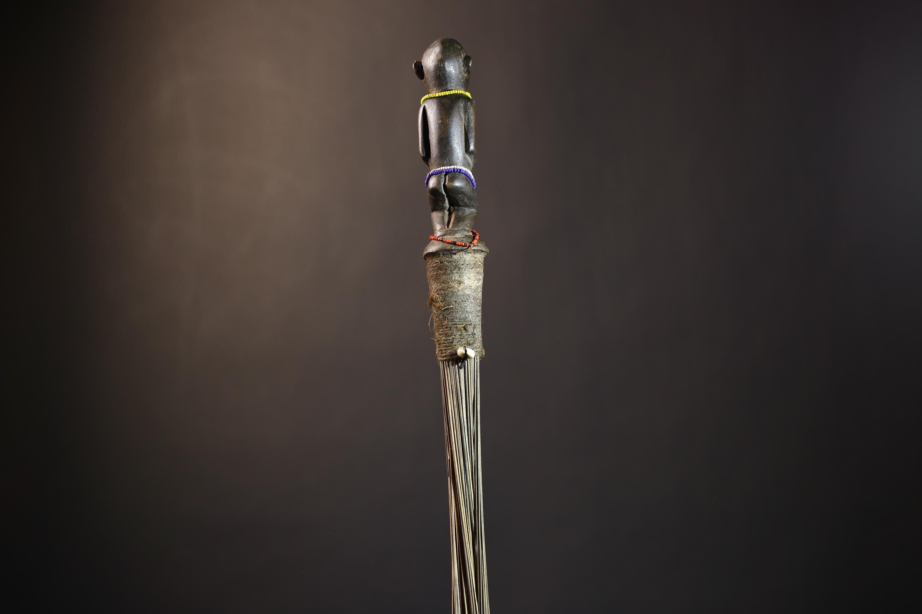 African Handmade Fly Whisk | Unique Tribal Design | Decorative Wall Art | Authentic African Decor | Traditional Home Accent | Cultural-G4891