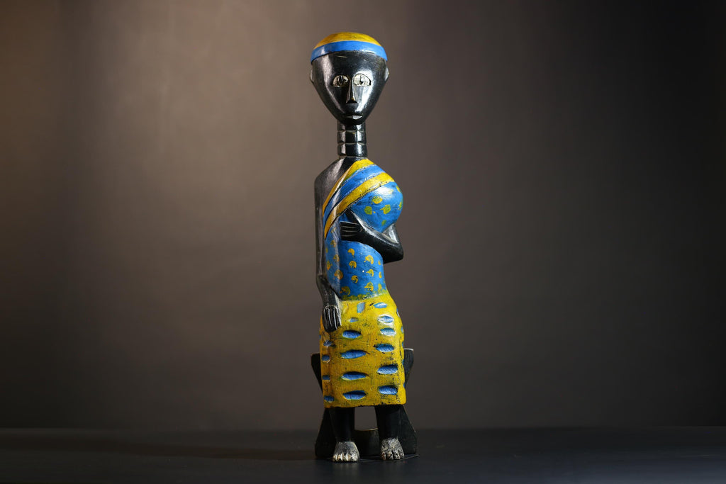 African Handcrafted Igbo Sculpture | Unique Nigeria Ikenga Art | Traditional Home Décor | Ethnic Gift | Cultural Accent Piece-G4889