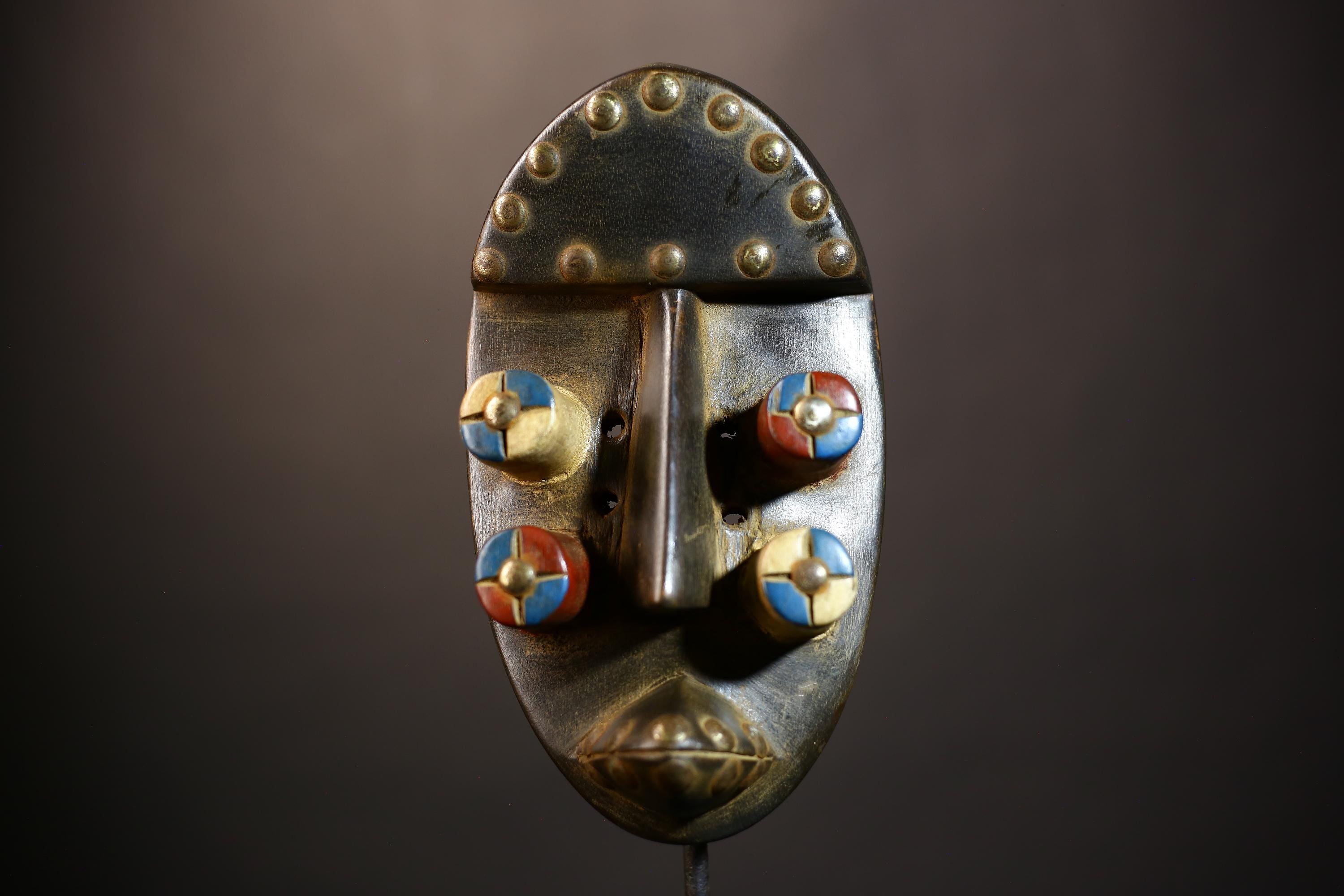 African Vintage Hand Carved Mask | Grebo Wooden Tribal Art | Unique Wall Decor | Ethnic Home Accent-G5030