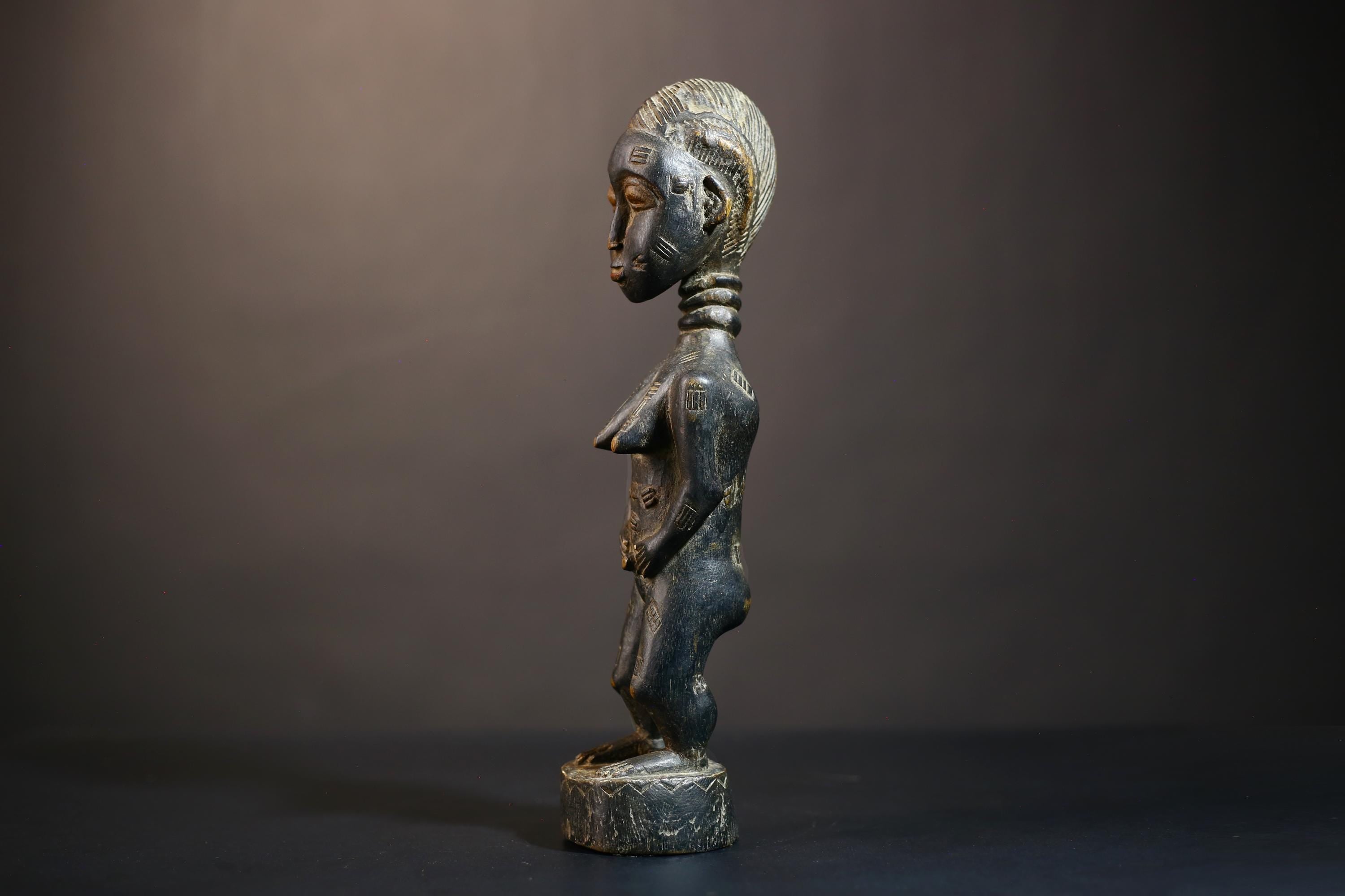 African Vintage Figurine | Rare Carved Wood Sculpture | Dan Female Art | Unique Home Decor | Ethnic Collectible-G5028