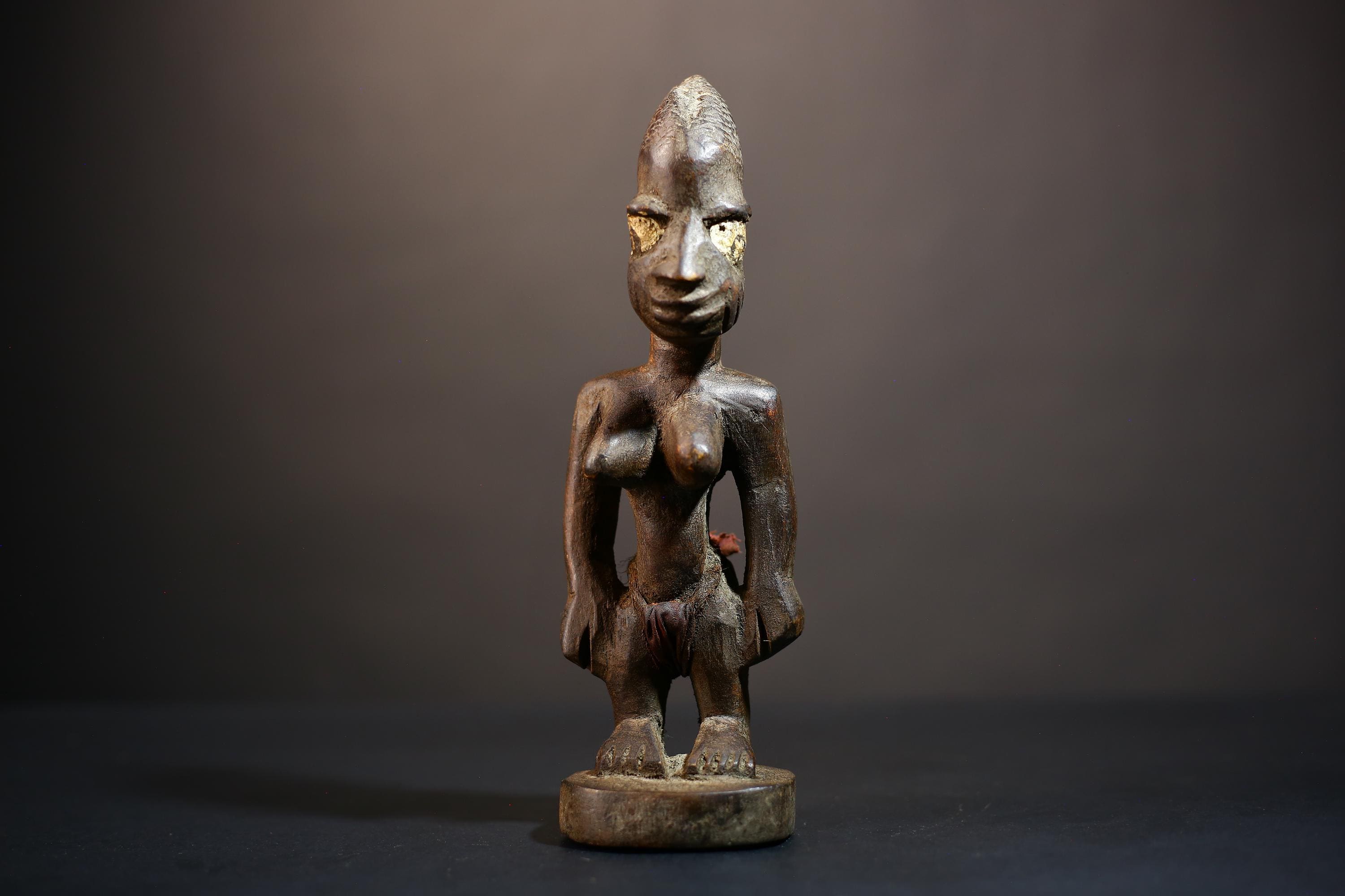 African Vintage Figurine | Rare Carved Wood Sculpture | Dan Female Art | Unique Home Decor | Collectible Ethnic Statue-G5027