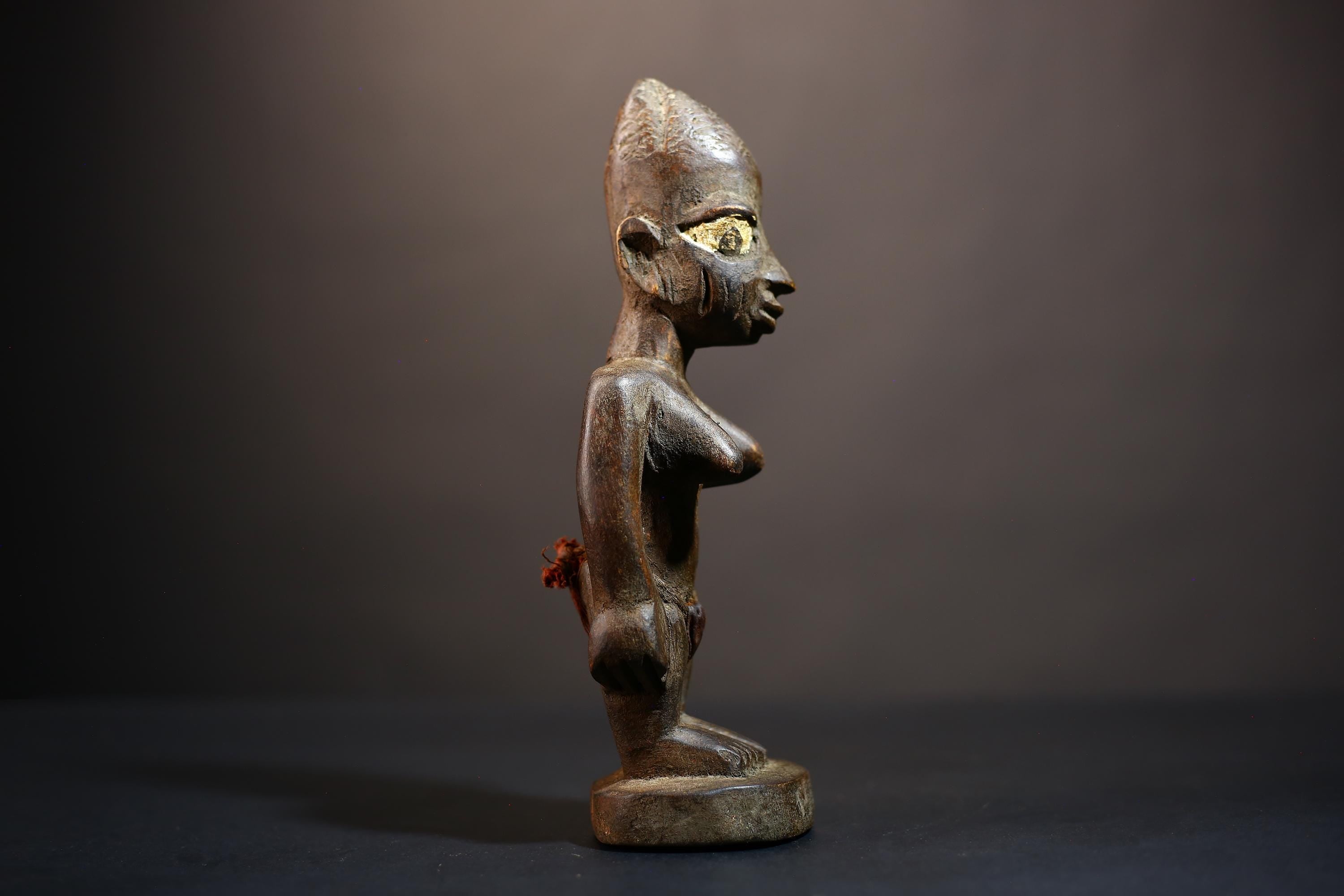 African Vintage Figurine | Rare Carved Wood Sculpture | Dan Female Art | Unique Home Decor | Collectible Ethnic Statue-G5027