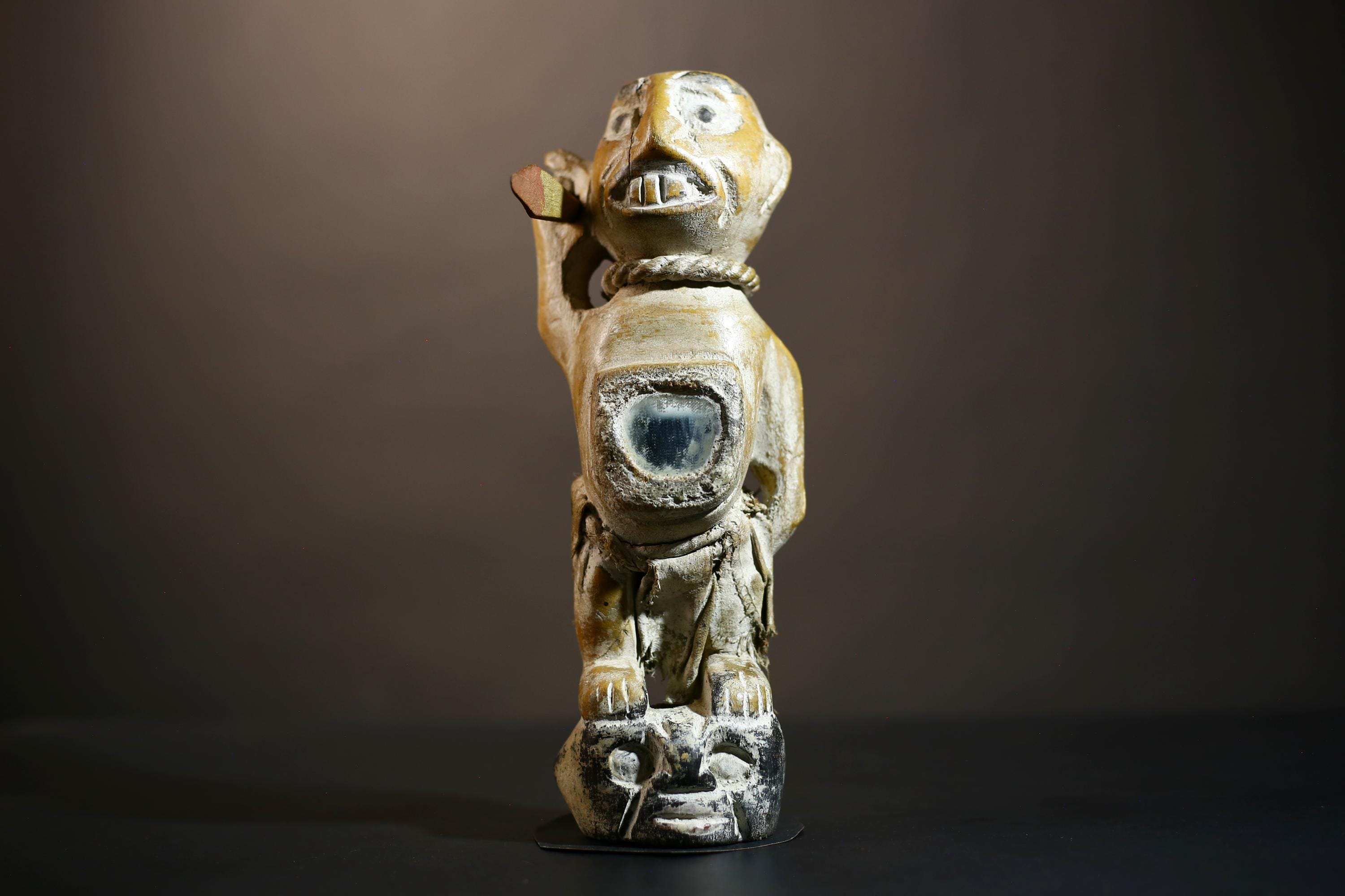 African Nkondi Nkisi Figure - Unique Kongo Spirit Statue, Tribal Art Collectible, Ethnic Decor for Home, Gifts & Collectors-G4896