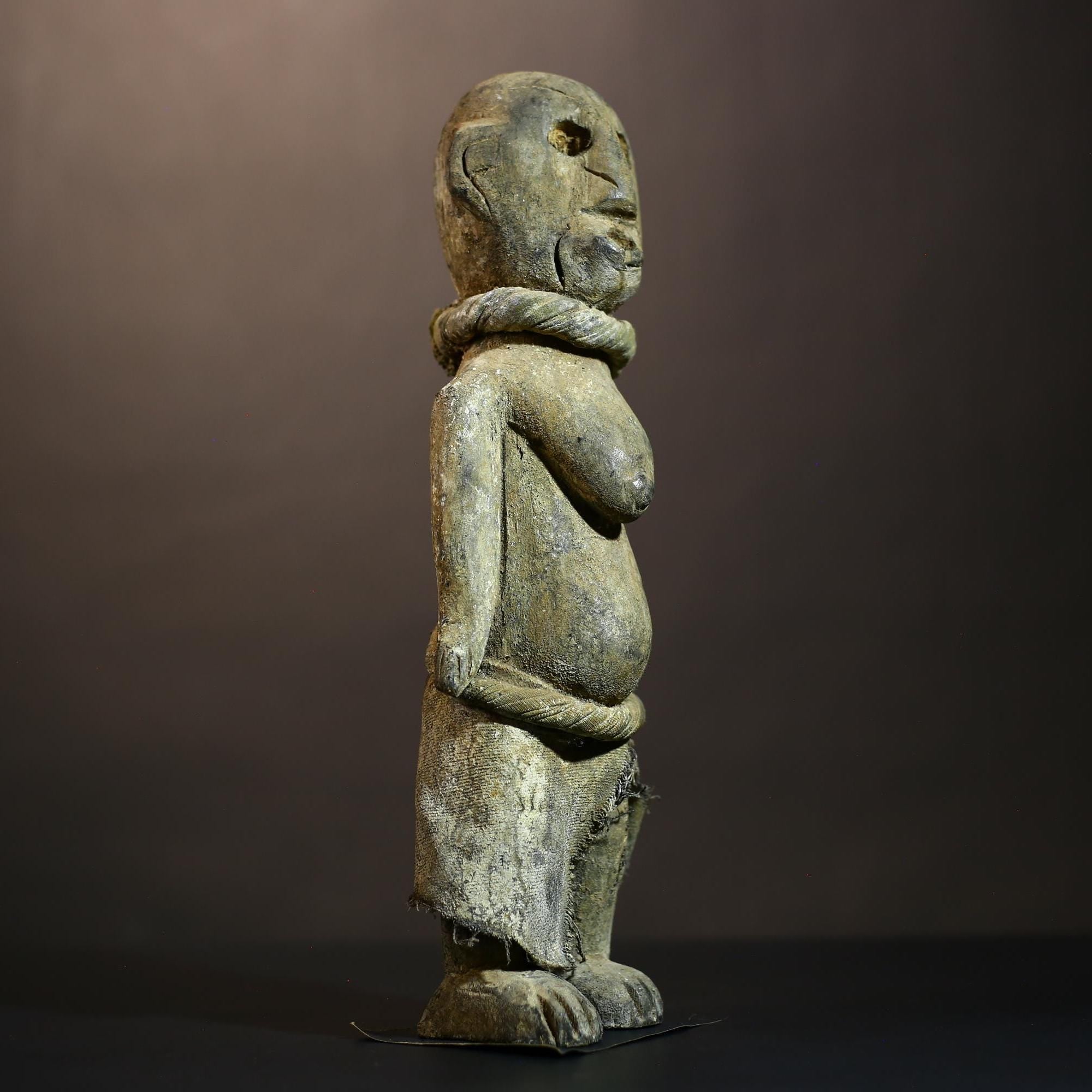 African Nkondi Nkisi Figure | Unique Kongo Voodoo Spirit Statue | Tribal Art Collectible | Ethnic Decor | Cultural Heritage -G5057