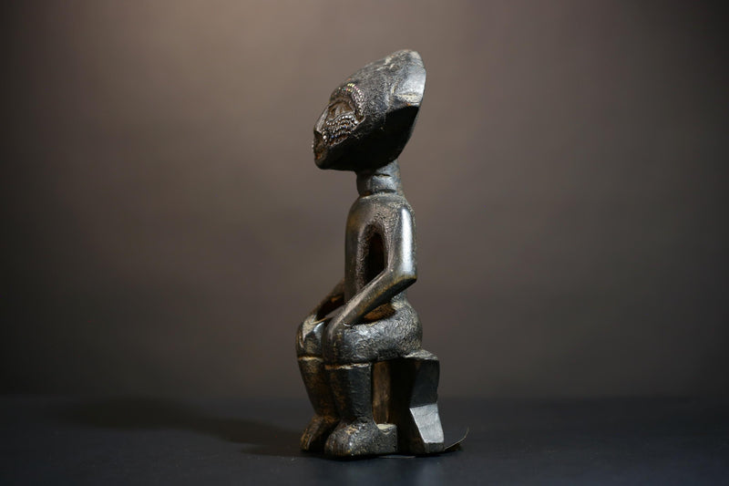 African Art | Rare Maternity Figures | Songye from Former Belgian Congo | Unique Cultural Sculpture | Authentic Tribal Collectible-G4907