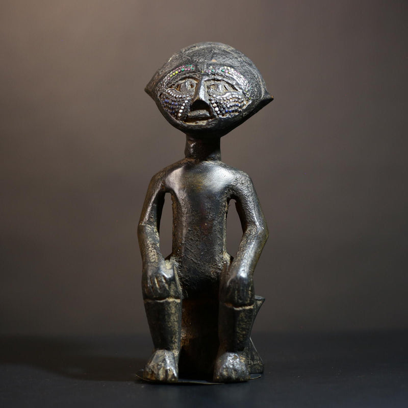 African Art | Rare Maternity Figures | Songye from Former Belgian Congo | Unique Cultural Sculpture | Authentic Tribal Collectible-G4907