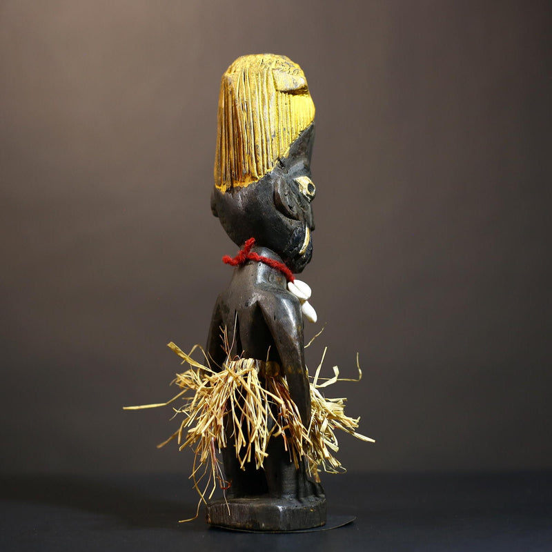 African Yoruba Tribal Figures | Unique Handcrafted Sculptures | Home Decor | Artisan Collectibles | Bohemian Accent Pieces-G4905