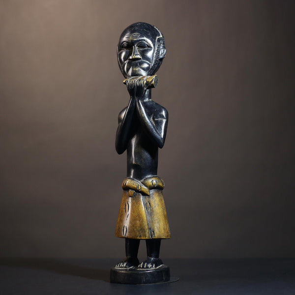 African Hemba Singiti Figure | Handcrafted Tribal Art | Unique Sculpture | DRC Artisan Decor | Cultural Home Accent  -G4903