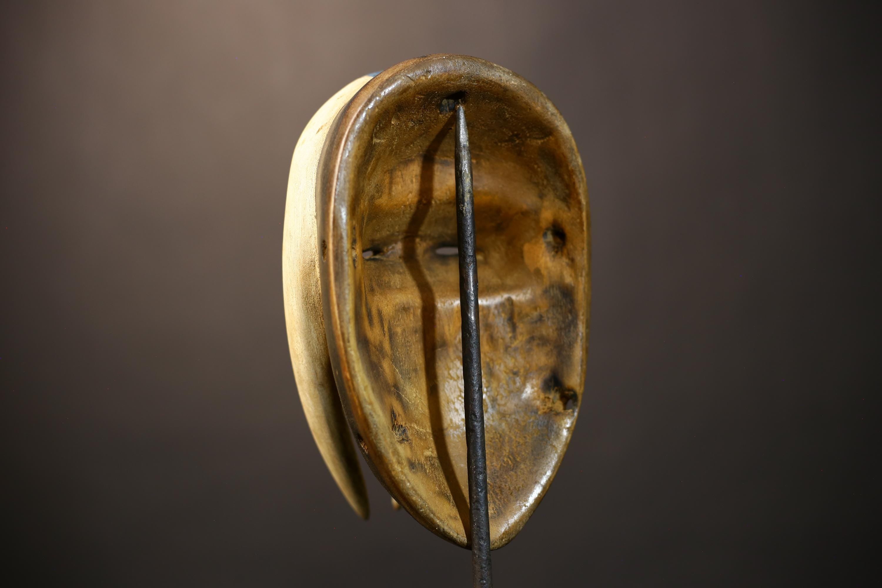 African Guro Mask | Antique Hand-Carved | Wooden Wall Art | Unique Decorative Piece | Tribal Home Decor | Ethnic Art Collection-G5063