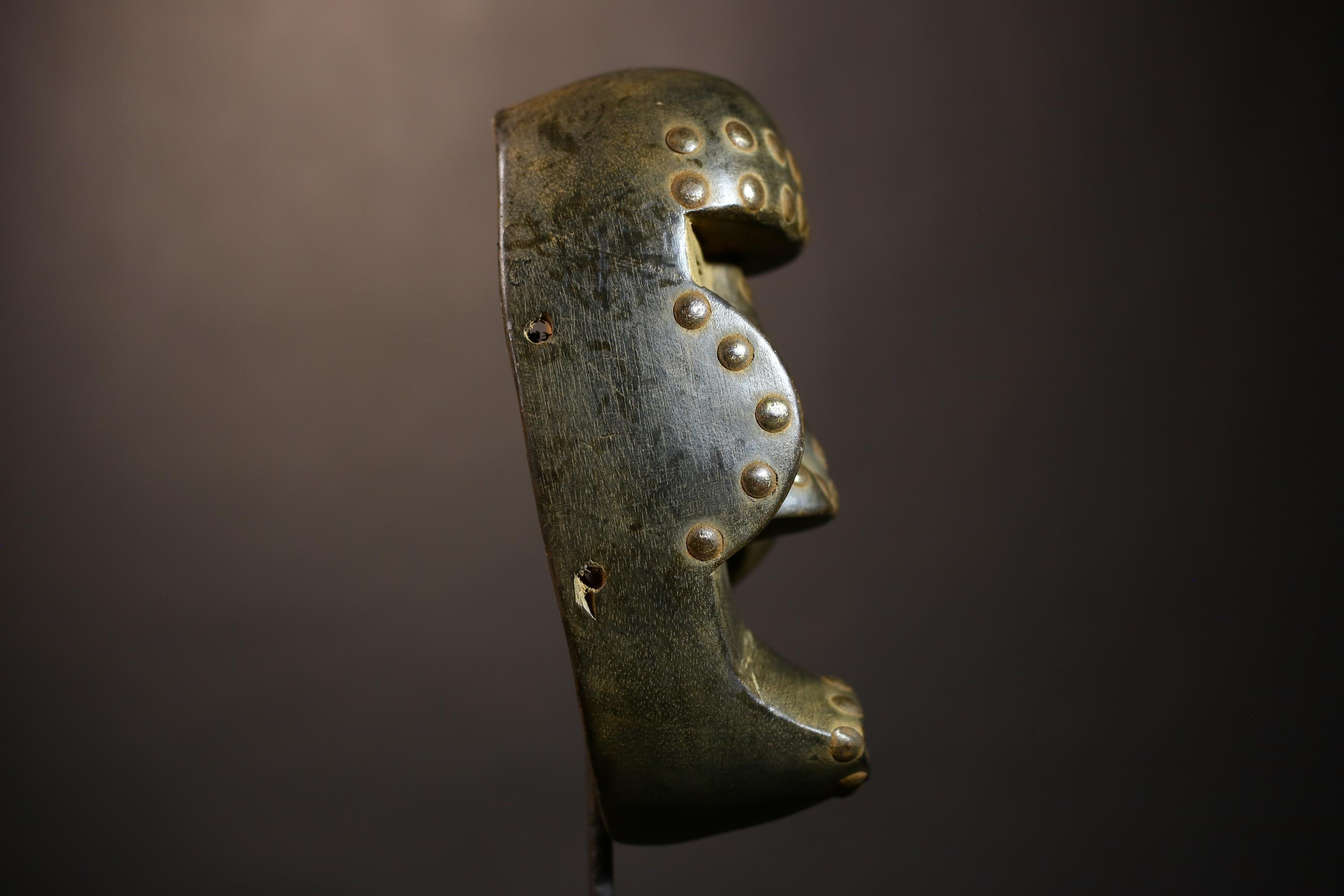 African Antique Dan Mask | Wood Carved Art | Rare Tribal Ritual Piece | Unique Home Decor | Ethnic Collectible | Cultural Artifact-G5061