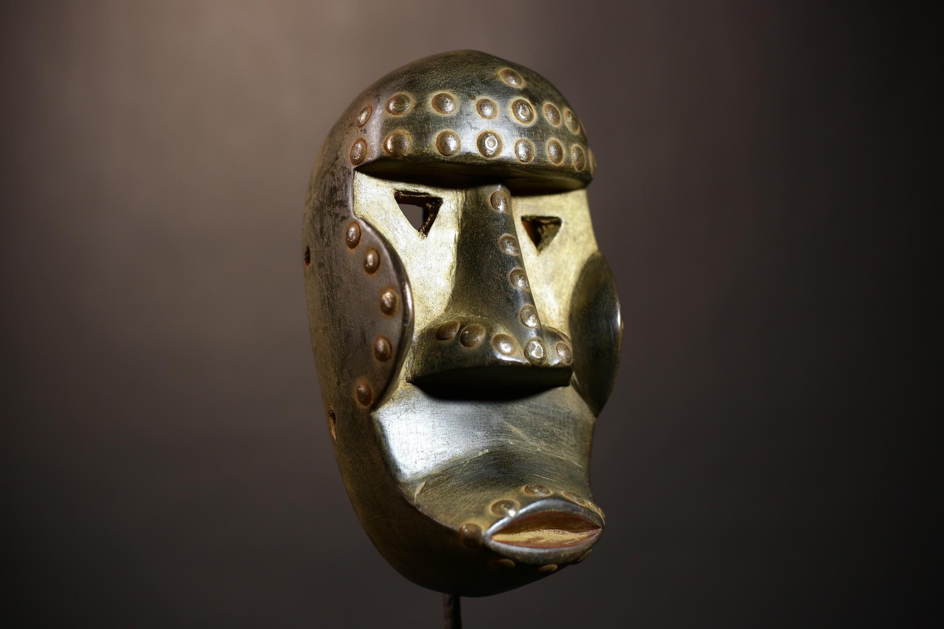 African Antique Dan Mask | Wood Carved Art | Rare Tribal Ritual Piece | Unique Home Decor | Ethnic Collectible | Cultural Artifact-G5061
