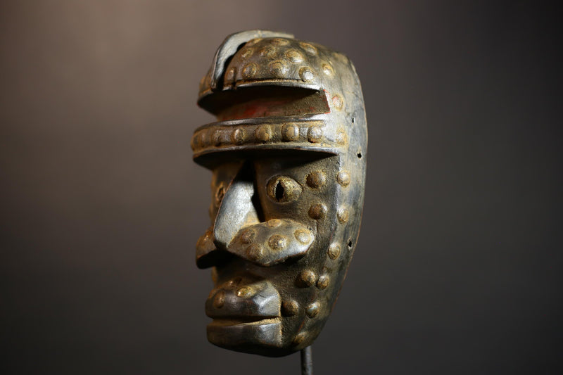 African Tribal Mask | Dan Kran Wood Wall Art | Handmade Vintage Decor | Ethnic Wall Hanging | Unique Home Decor Item-G4916