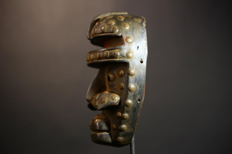 African Tribal Mask | Dan Kran Wood Wall Art | Handmade Vintage Decor | Ethnic Wall Hanging | Unique Home Decor Item-G4916