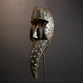 African Tribal Bird Mask | Hand-Carved Wood Decor | Authentic Traditional Art | Unique Cultural Wall Hanging | Artisan Craft-G4913