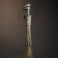 African Traditional Fly Whisk Handmade Straw | Tribal Ceremonial Decor | Unique Cultural Accent | Artisan Home Decoration Piece-G4910
