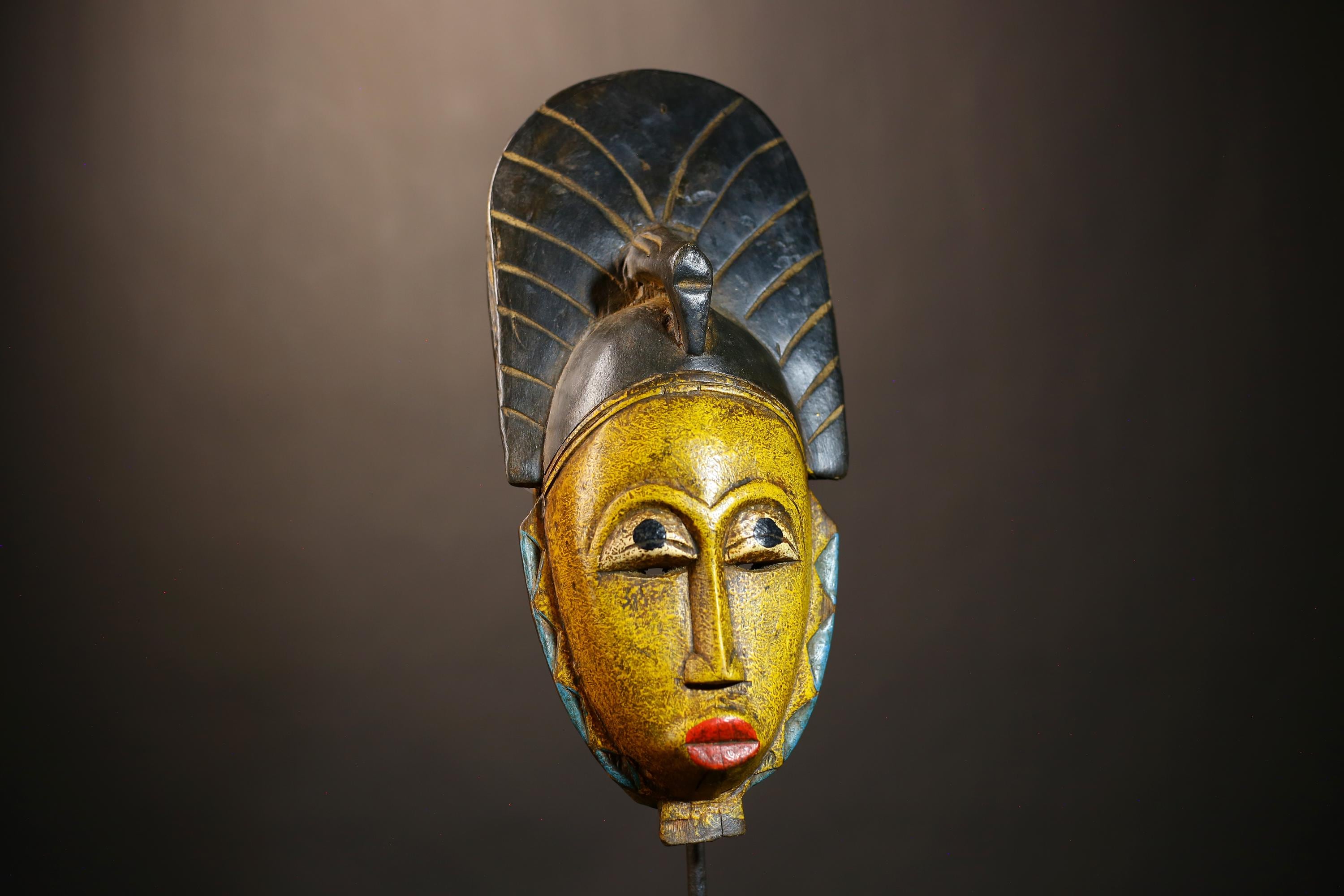 Handmade Bambara Ntomo Initiation Mask | African Tribal Wall Art | Unique Wooden Home Décor | Cultural Masque Display -G4925