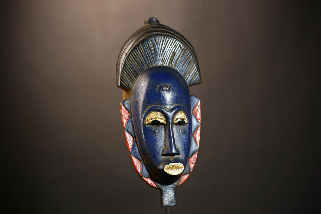 Handmade Bambara Ntomo Initiation Mask | African Tribal Wall Art | Unique Wooden Home Décor | Cultural Masque Display -G4924