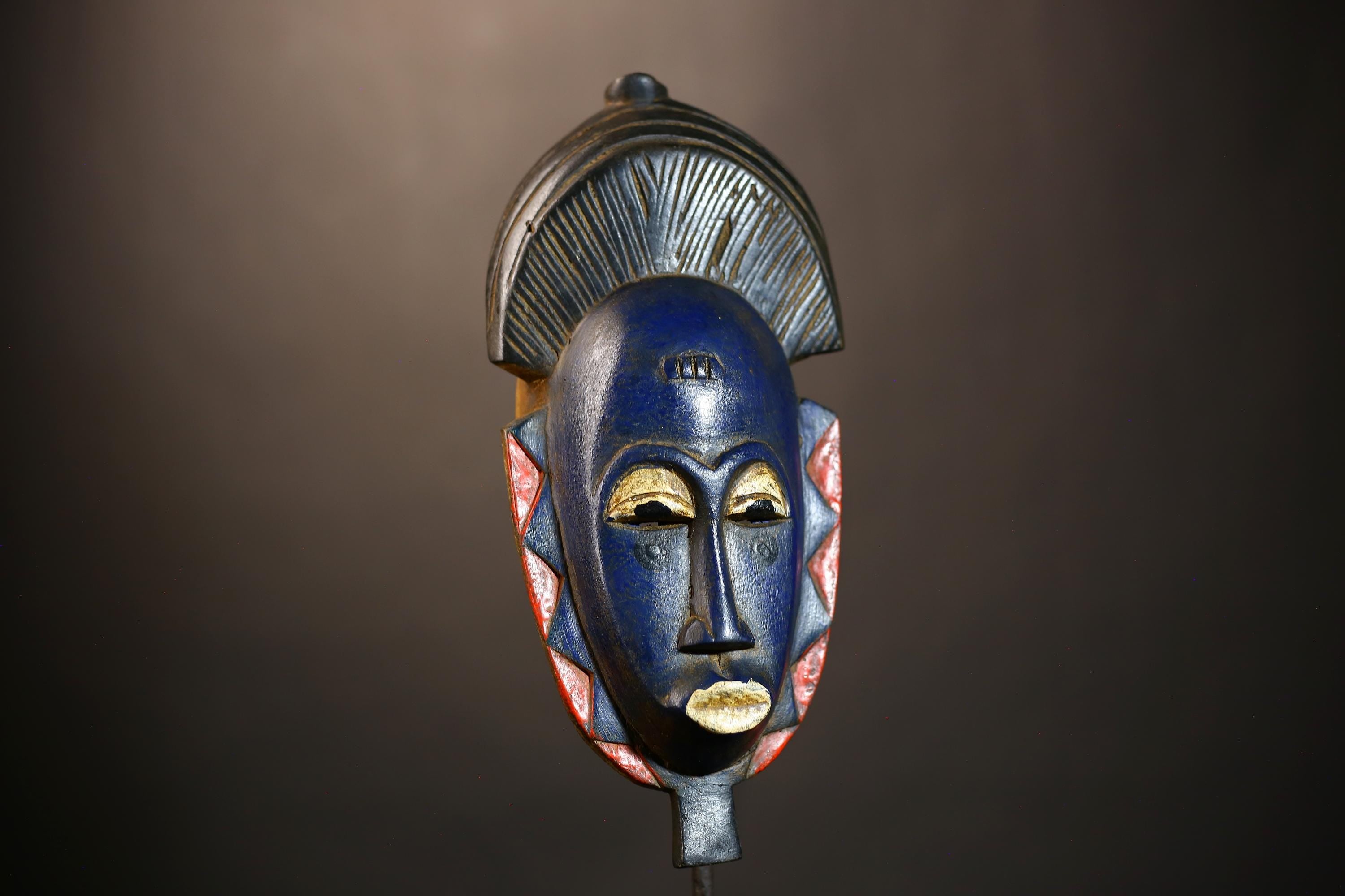 Handmade Bambara Ntomo Initiation Mask | African Tribal Wall Art | Unique Wooden Home Décor | Cultural Masque Display -G4924