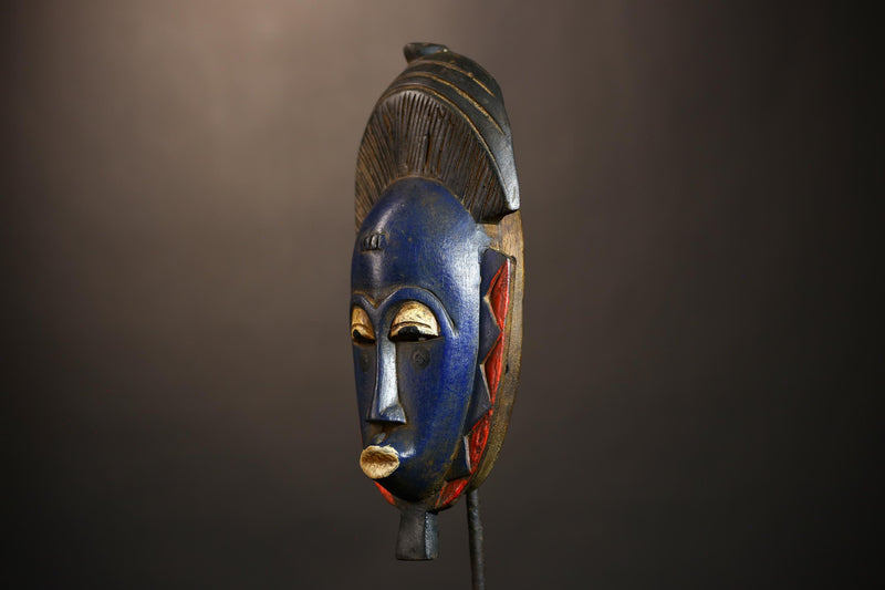 Handmade Bambara Ntomo Initiation Mask | African Tribal Wall Art | Unique Wooden Home Décor | Cultural Masque Display -G4924