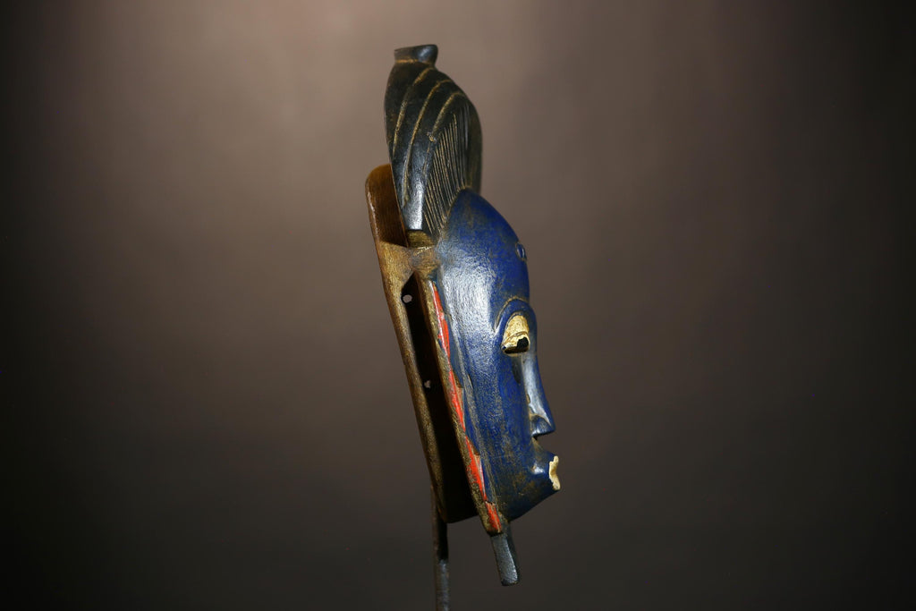 Handmade Bambara Ntomo Initiation Mask | African Tribal Wall Art | Unique Wooden Home Décor | Cultural Masque Display -G4924