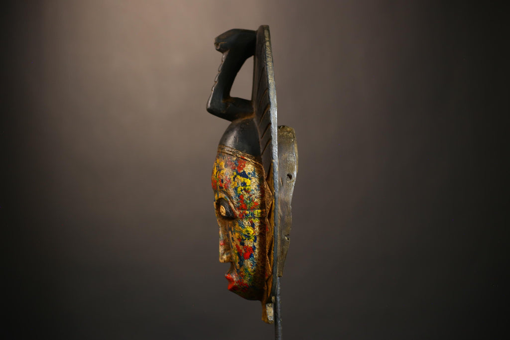 Handcrafted Guro Baule African Masks | Unique Wall Decor | Cultural Gift | Wooden Tribal Mask Art-G4923
