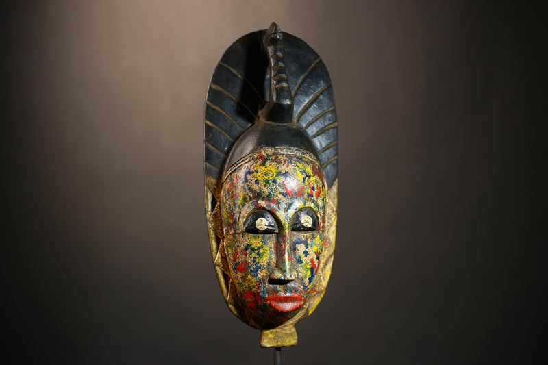 Handcrafted Guro Baule African Masks | Unique Wall Decor | Cultural Gift | Wooden Tribal Mask Art-G4923